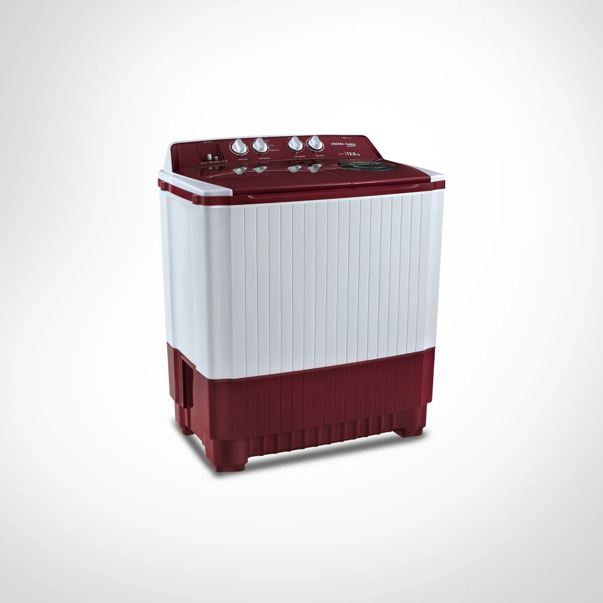 12 Kg 5 Star Semi Automatic Washing Machine (WTT120ABRT, Burgundy) , Voltas Beko, A Tata Product - Image 13
