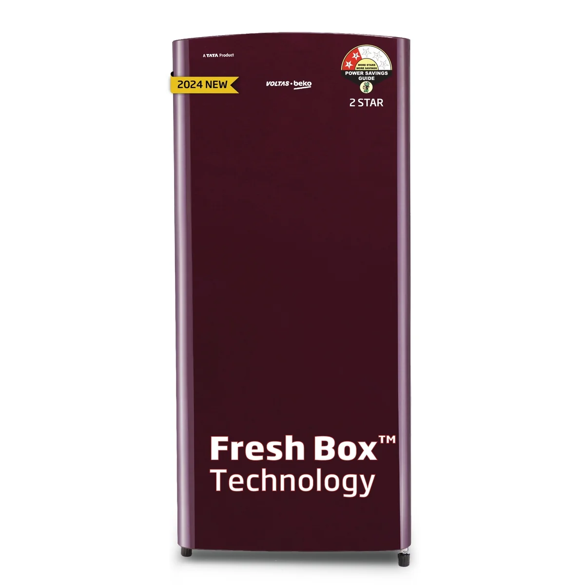 183 L 2 Star Direct Cool Single Door Refrigerator (RDC215D/S0XWR0M0000GO, Wine,Crisper Humidity Controller) , Voltas Beko, A Tata Product