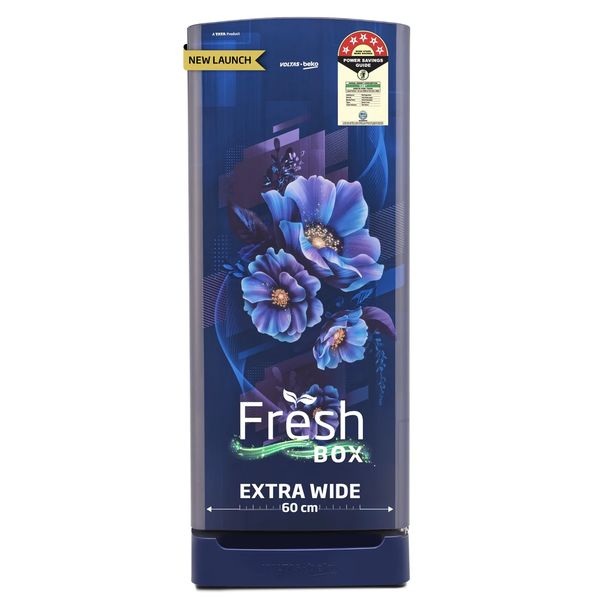 183 L 5 Star Direct Cool Single Door Refrigerator (RDC215A / W0BBRTM0000GO, Bonita Blue, Fresh Box Technology, with Quick Frezze) , Voltas Beko, A Tata Product