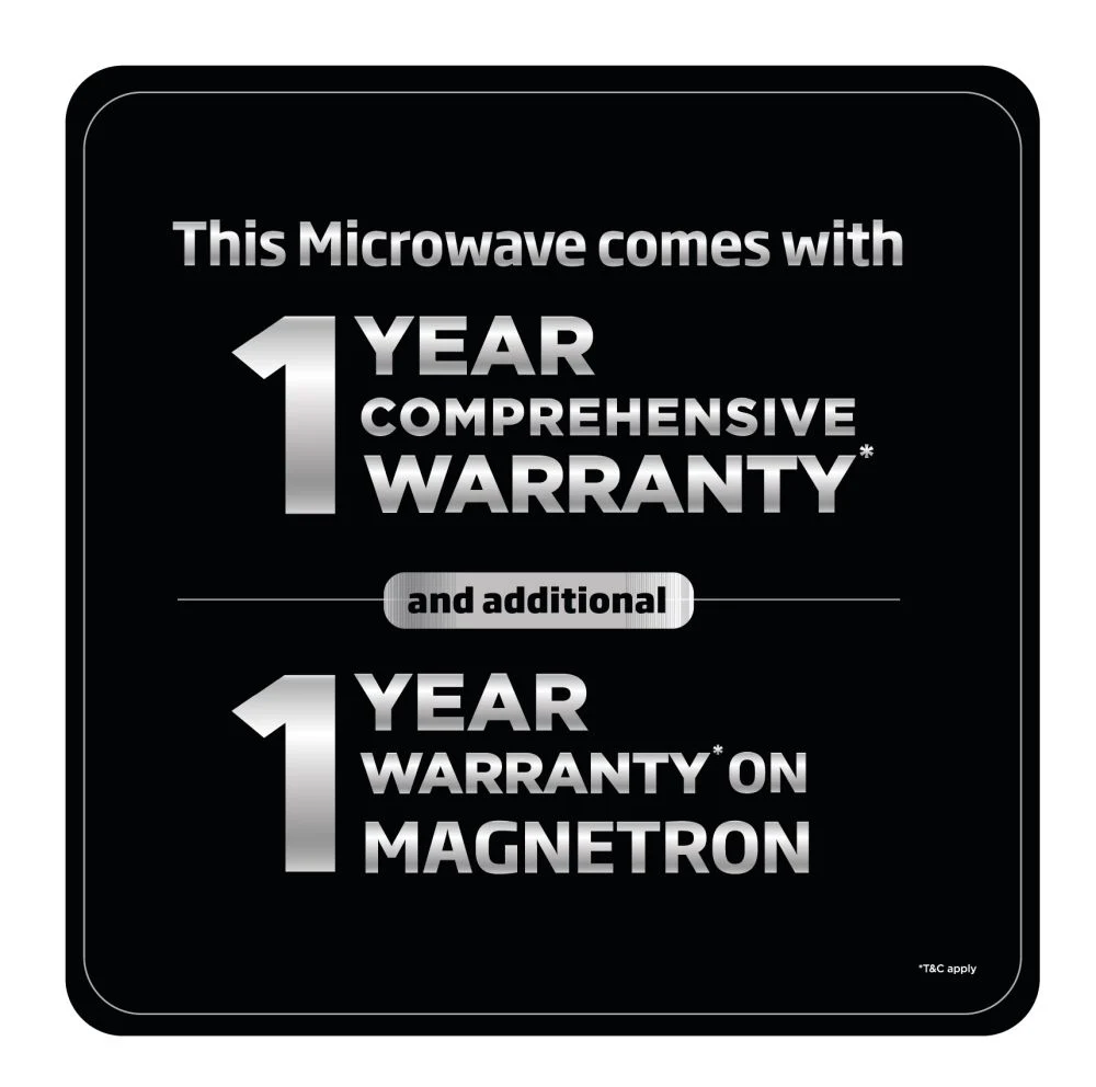 20 L Convection Microwave Oven, 10 power levels (MC20SD, Silver) , Voltas Beko, A Tata Product - Image 12