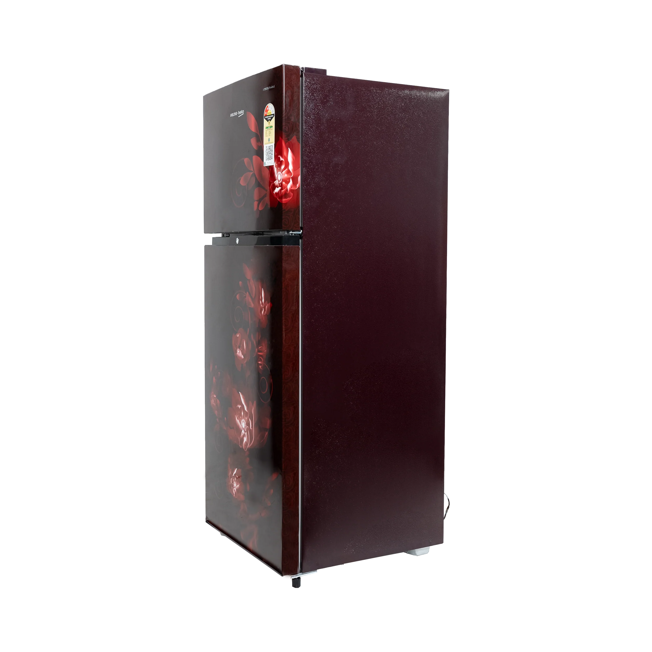 248 L 2 Star Frost Free Double Door Refrigerator (RFF285D/W0CWR0I0000GO, Celin Wine, with two Separate Cooling Systems) , Voltas Beko A Tata Product - Image 5