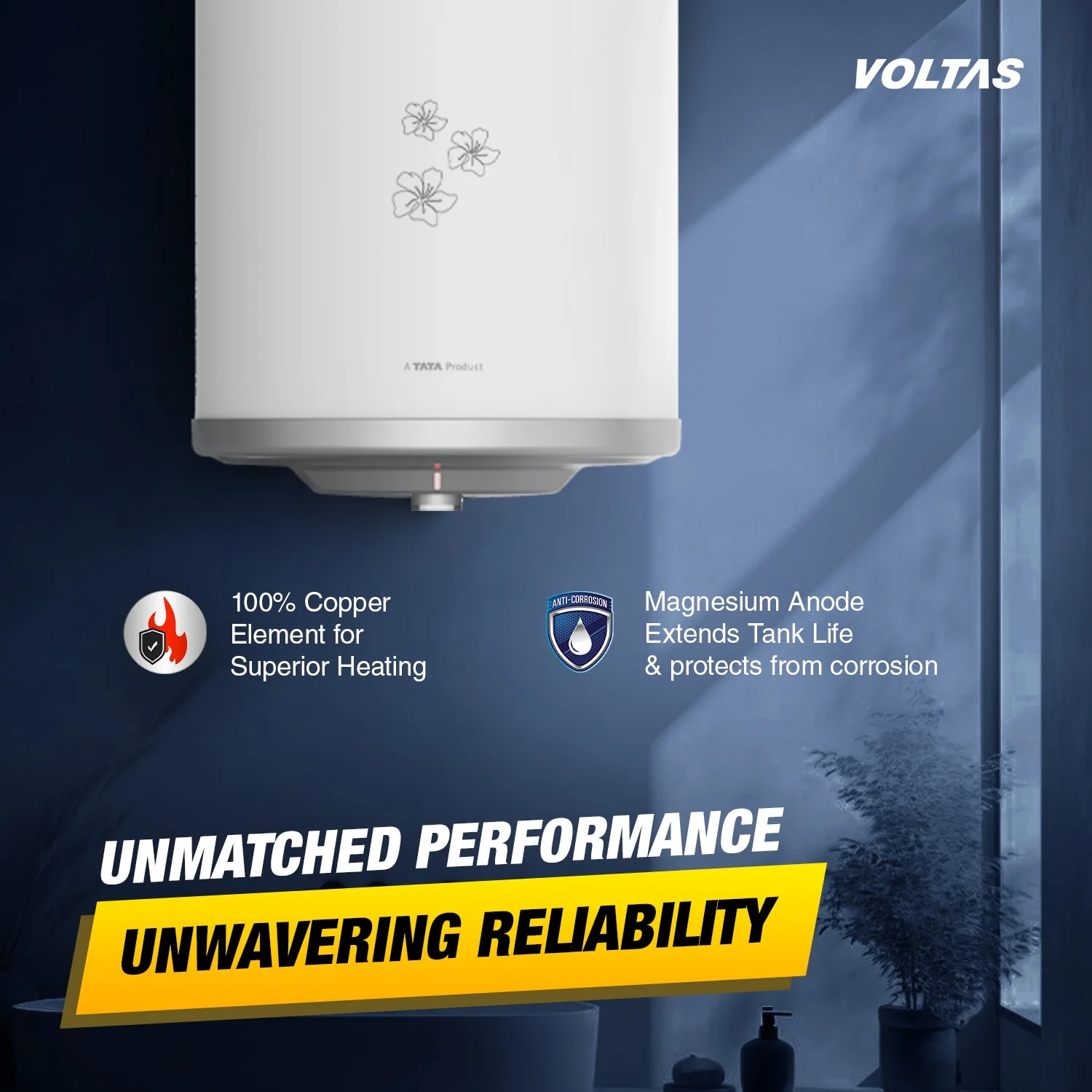 Voltas Aqua Prime 4 Star Water Heater - 15L (2000 W) - Image 5