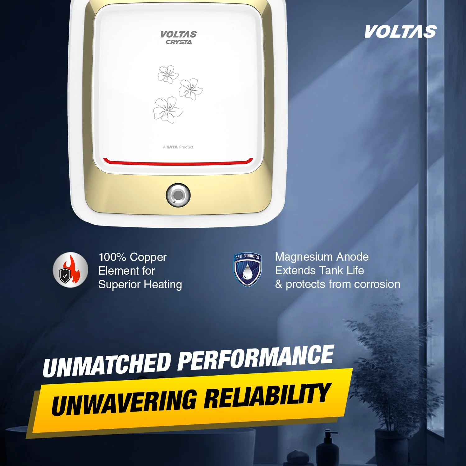 Voltas Crysta 5 Star Water Heater - 15L (2000 W) - Image 5