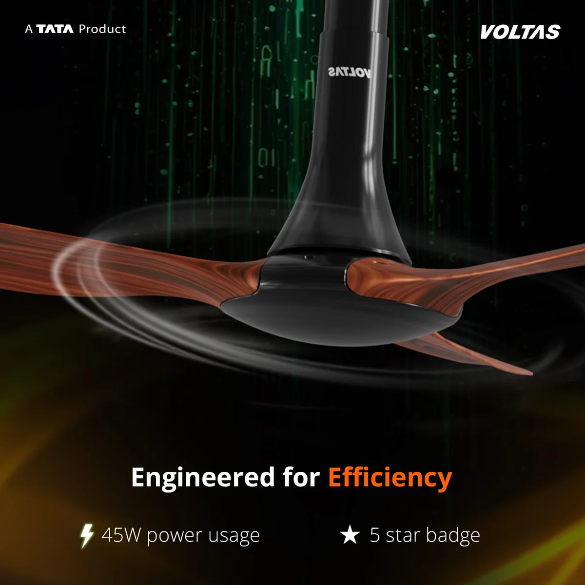 Voltas Glideflo BLDC Fan - 1320PBWO - Image 3