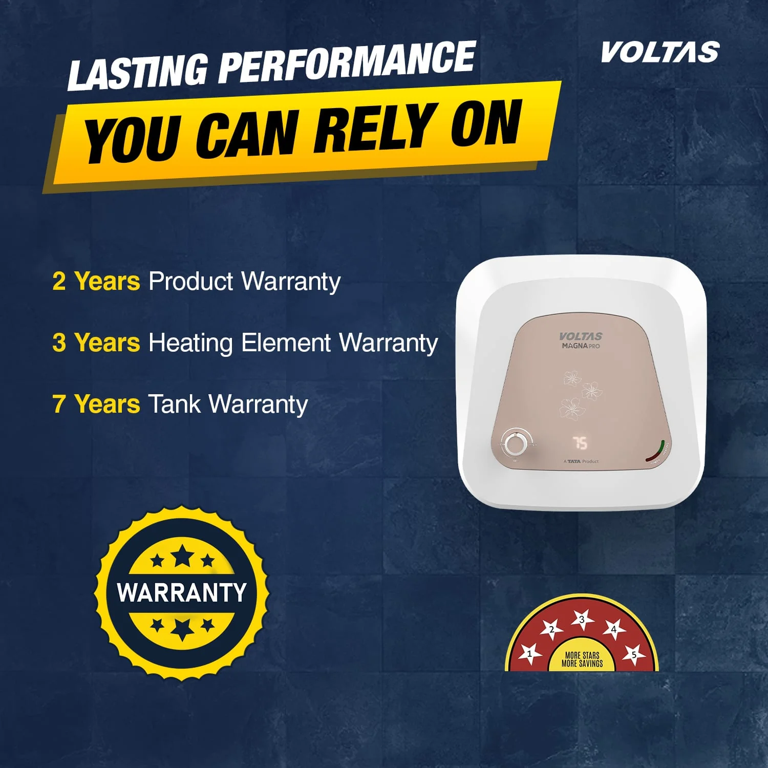 Voltas Magna PRO 5 Star Water Heater - 15L (2000 W) - Image 7