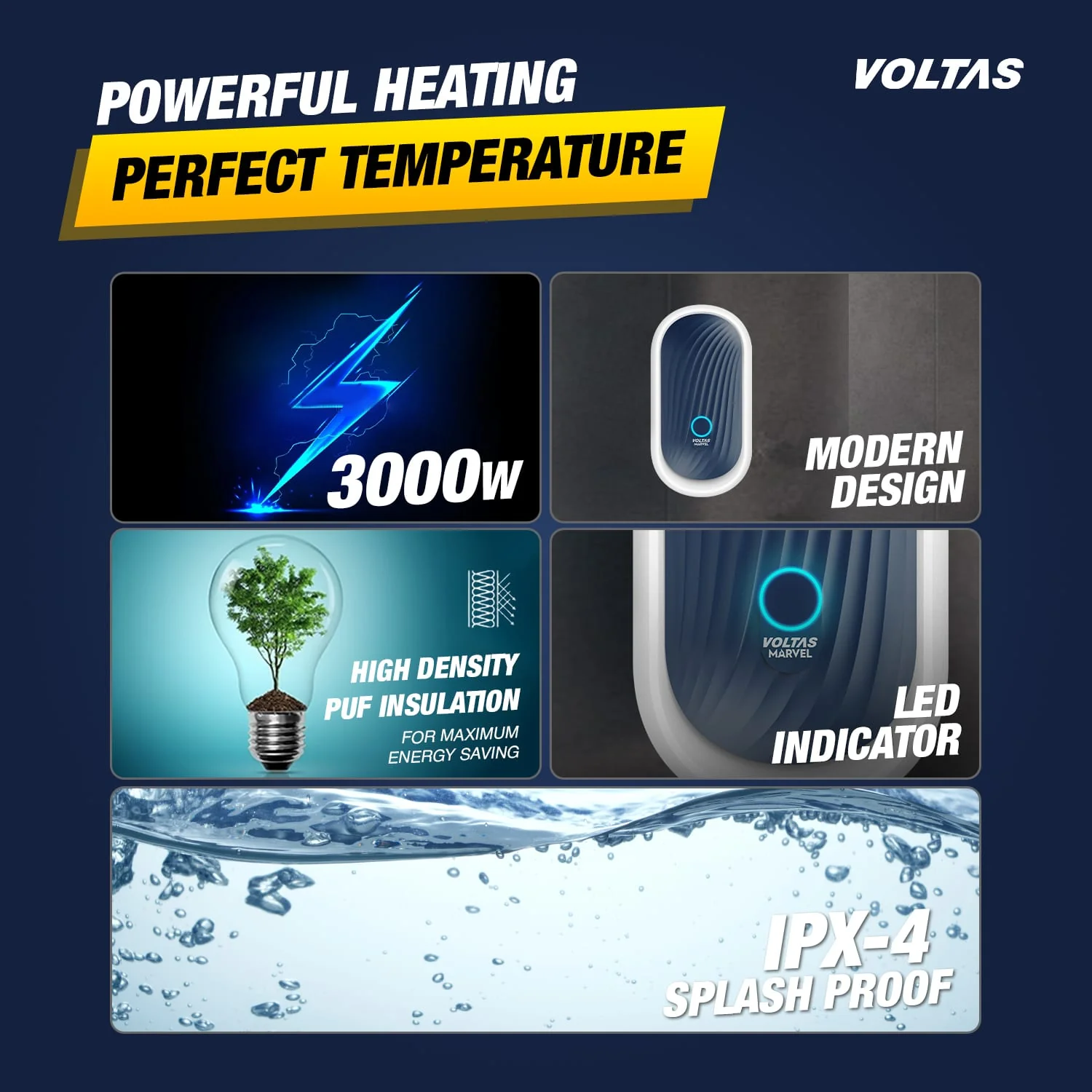 Voltas Marvel Water Heater - 3L (3000 W) - Image 3