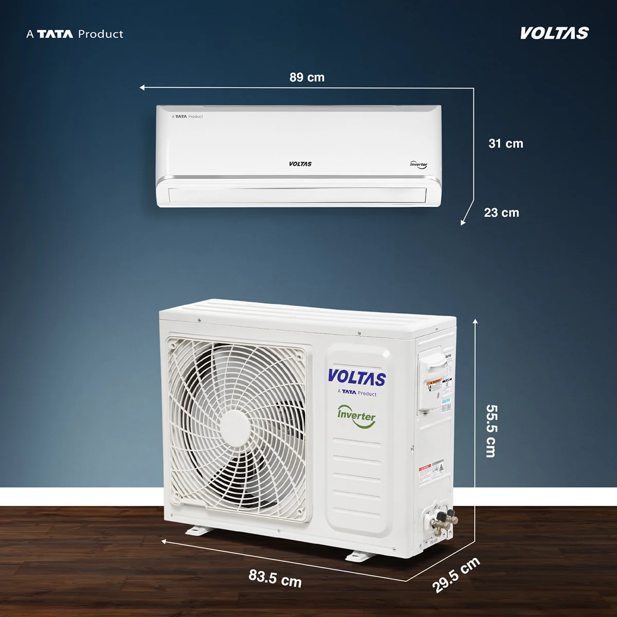 Voltas Split Air Conditioner, 1.5 Ton,3 Star - 183INV Vectra Zen Silver - Image 4