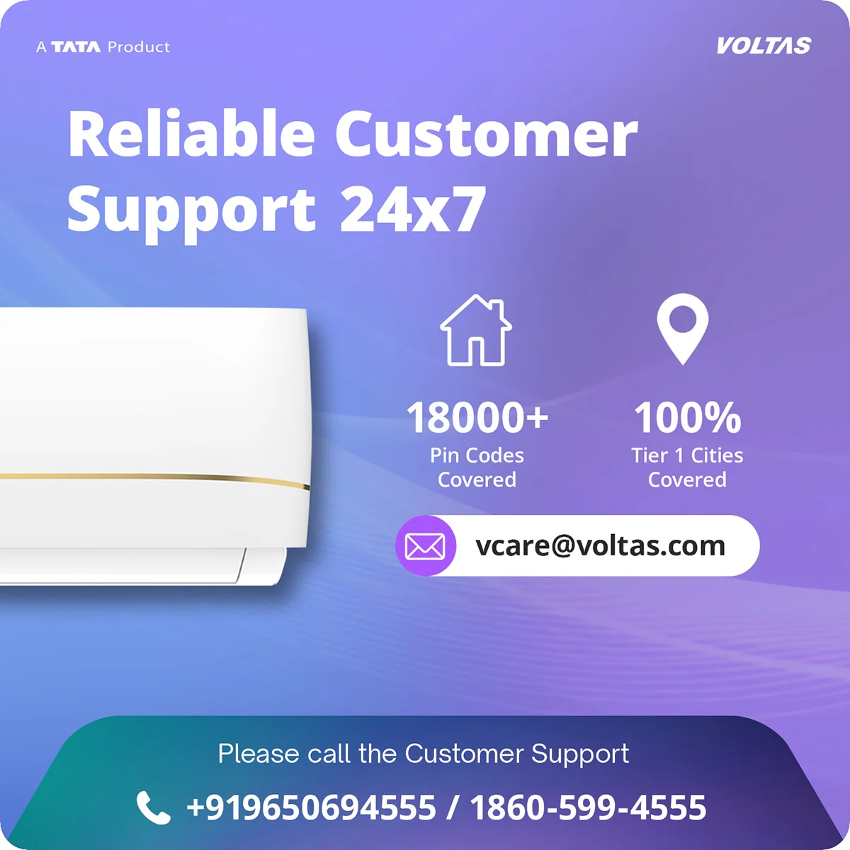 Voltas Split Air Conditioner, 1.5 Ton, 3 Star - 183INV Vertis Zenith Gold - Image 13