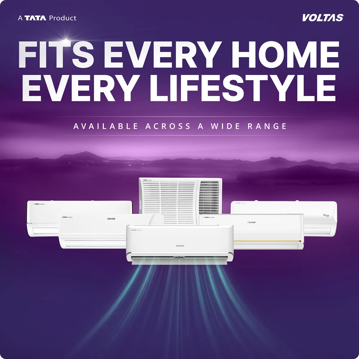 Voltas Split Air Conditioner, 1.5 Ton, 5 Star - 185INV Vertis AI Zest Gold - Image 20