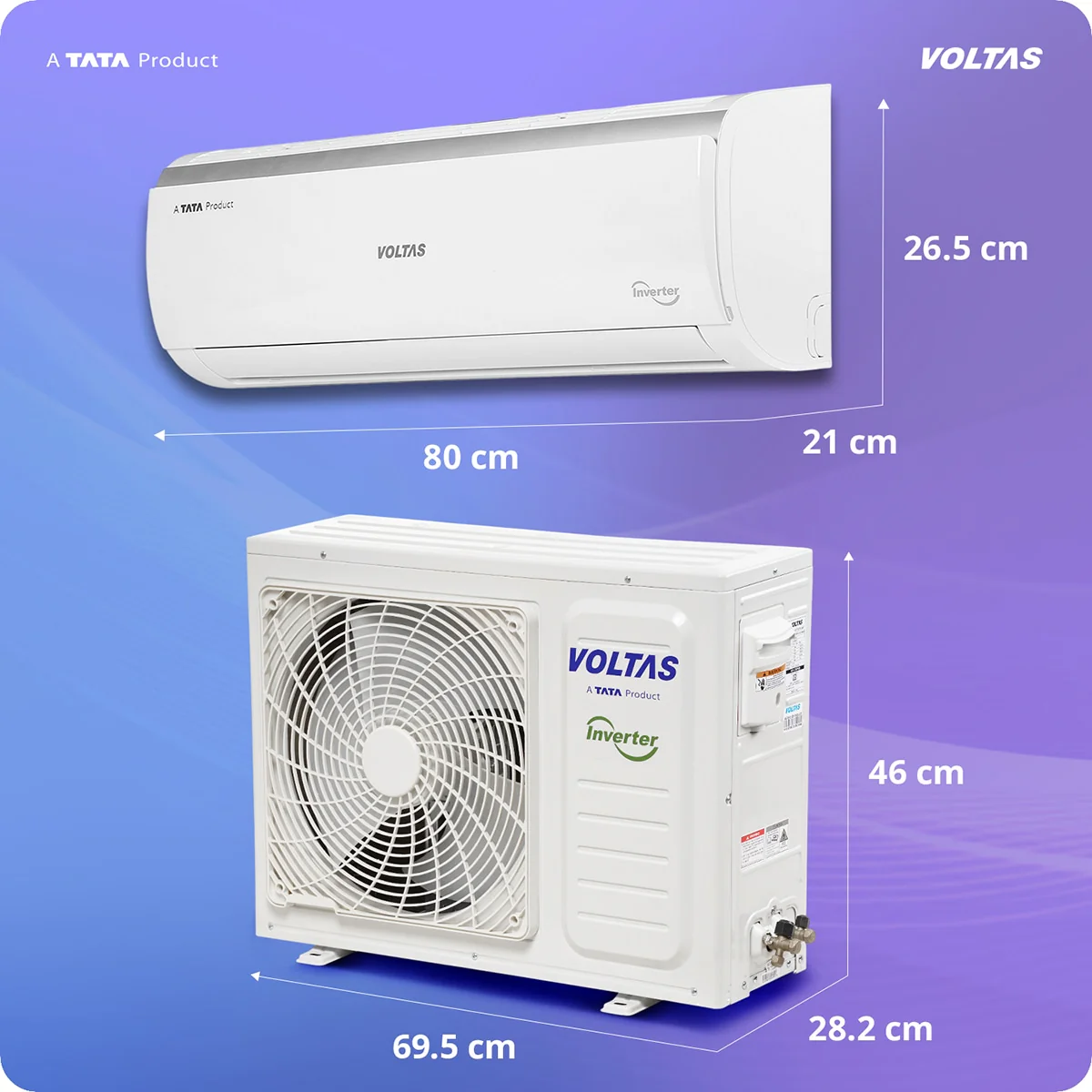 Voltas Split Air Conditioner, 1 Ton, 3 Star - 123INV Vertis Elite - Image 4