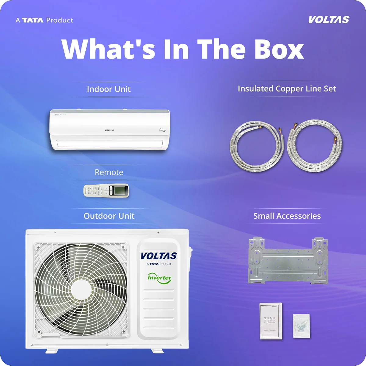 Voltas Split Air Conditioner, 1 Ton, 3 Star - 123INV Vertis Elite RG - Image 17