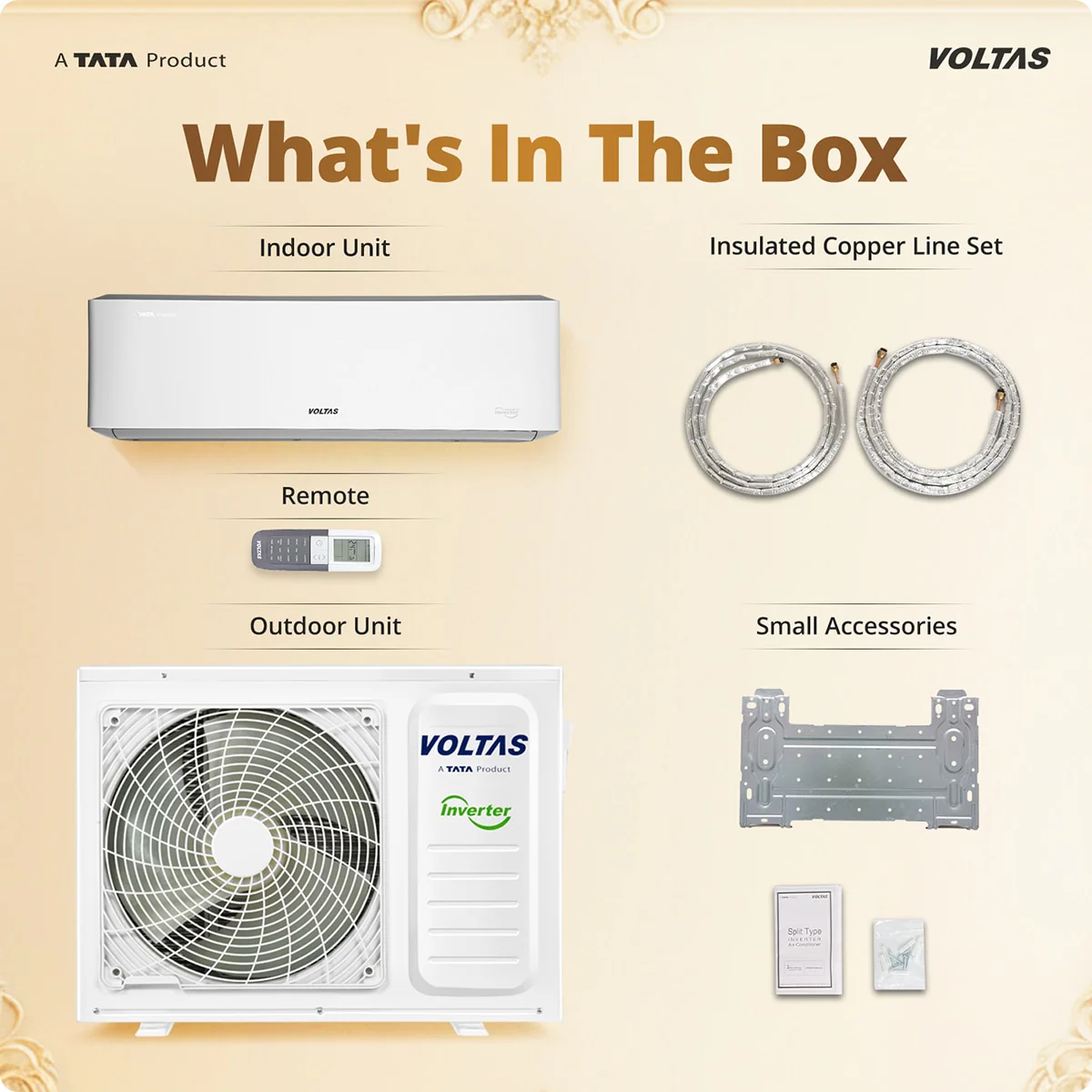 Voltas Split Air Conditioner, 2 Ton, 3 Star - 243INV Venus Luxe - Image 16