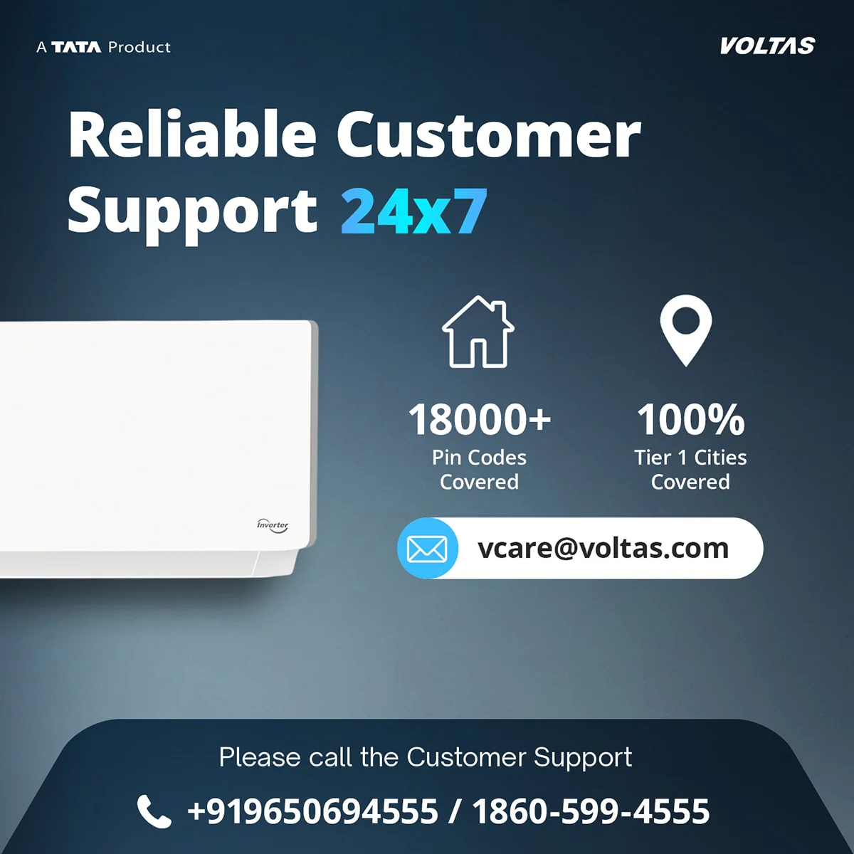 Voltas Split Air Conditioner, 2 Ton, 5 Star - 245INV Vectra Plush - Image 13