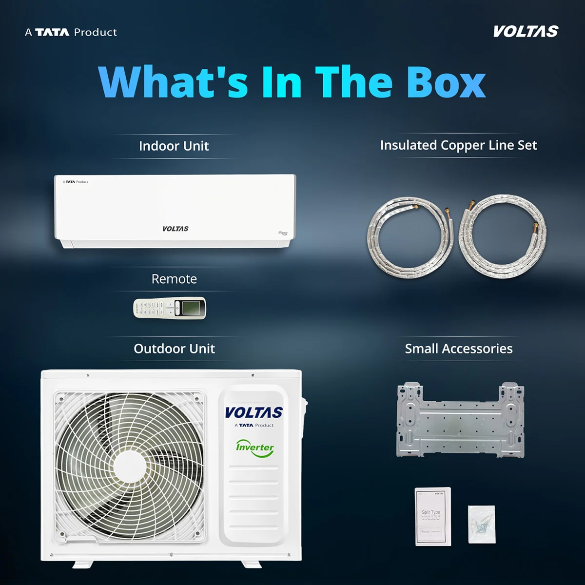 Voltas Split Air Conditioner, 2 Ton, 5 Star - 245INV Vectra Plush - Image 17