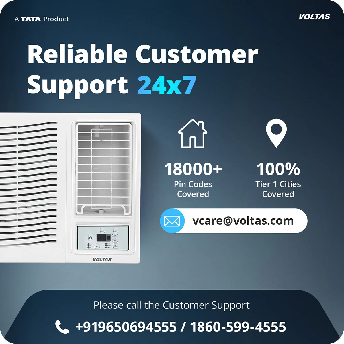 Voltas Window Air Conditioner, 1.5 Ton, 2 Star - 182FS Prism - Image 15